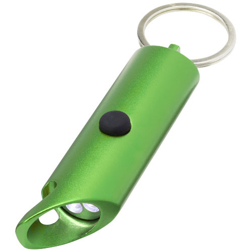 Lumière LED publicitaire porte-clés et ouvre-bouteille Flare Vert 